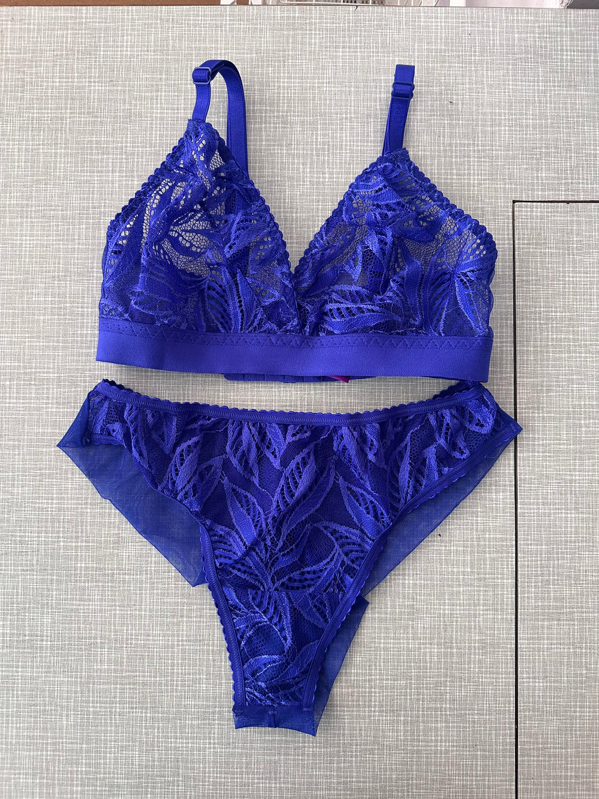 Sutien albastru intens din dantelă Royal Blue – LCD 143